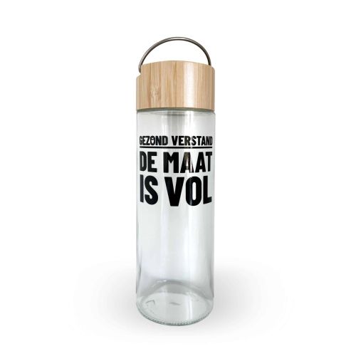 Waterfles “de maat is vol”
