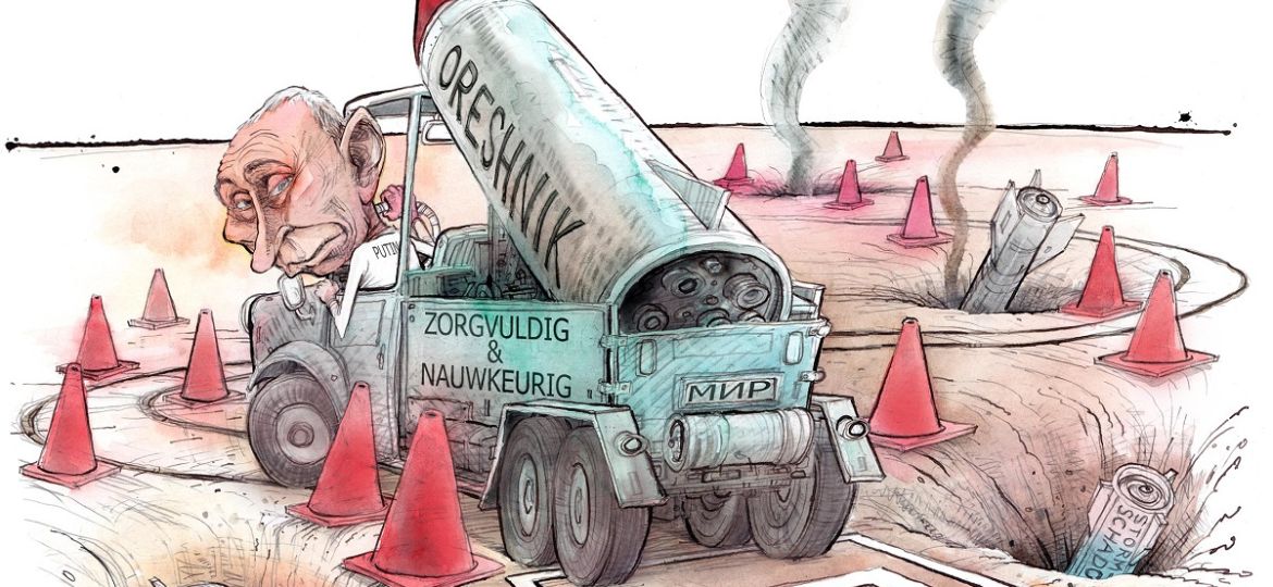 103 Russisch Oresjnik wapen maakt kernoorlog onwaarschijnlijk