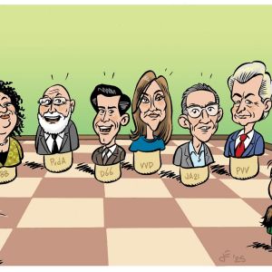 123 De poppetjes marketing van de aanstaande verkiezingen