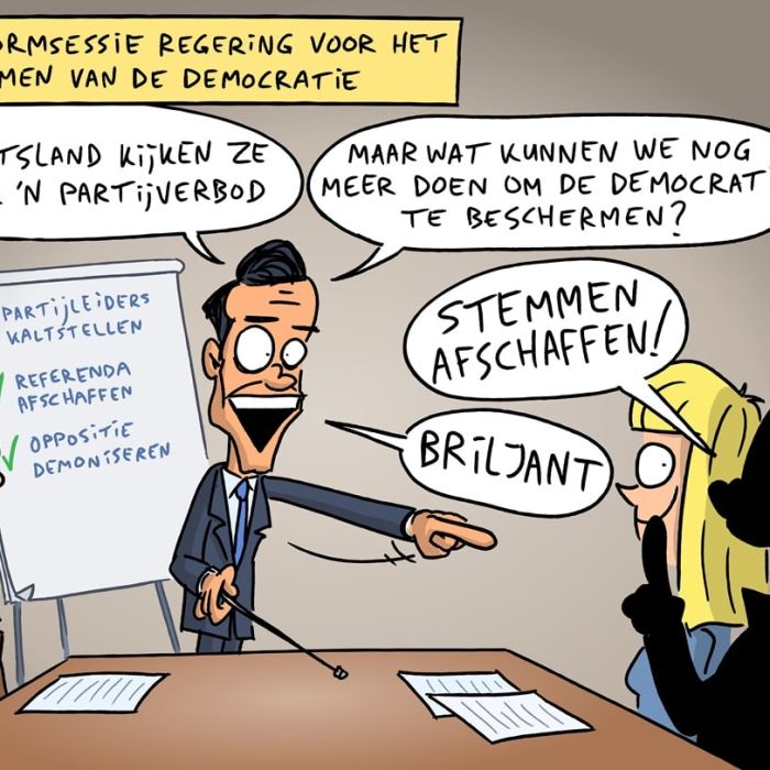 146 Beschermen van de democratie als alibi