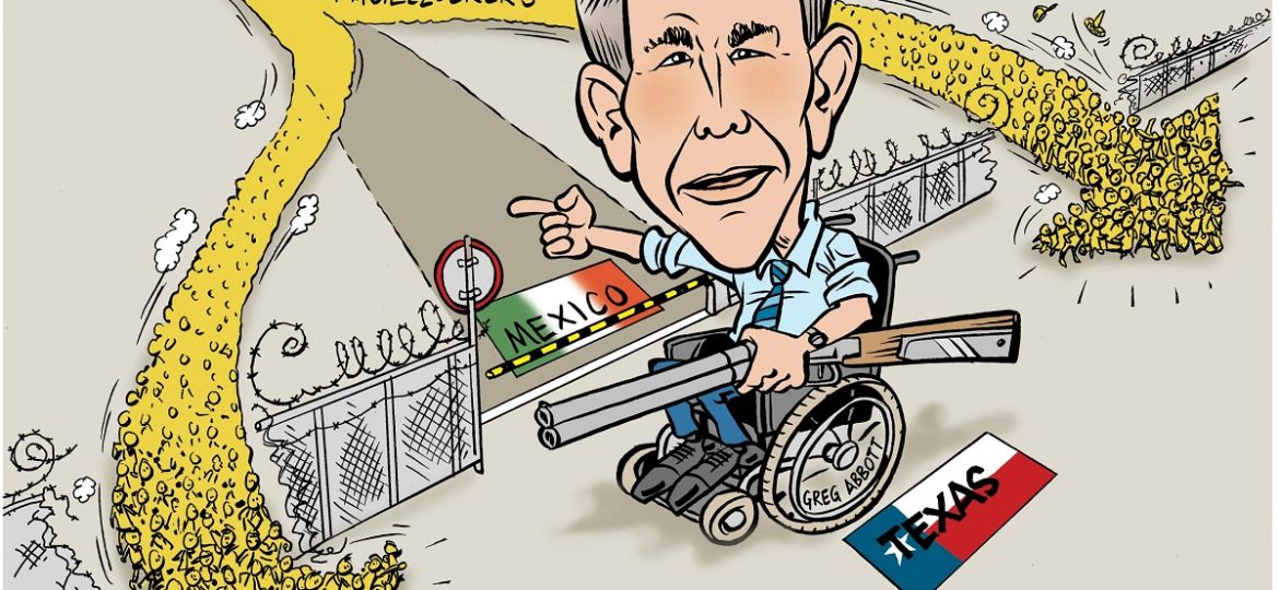 83 Amerikaanse verdeeldheid door Texas crisis kraakhelder