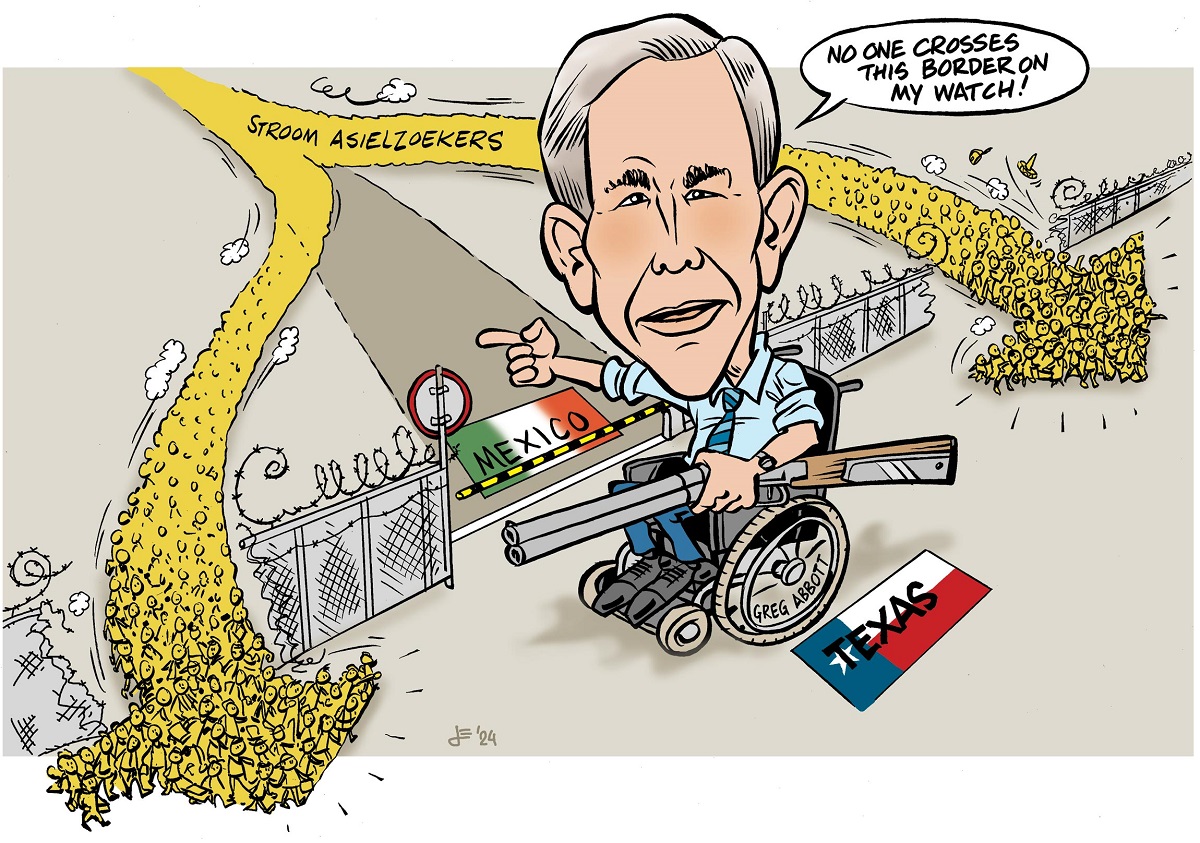 83 Amerikaanse verdeeldheid door Texas crisis kraakhelder