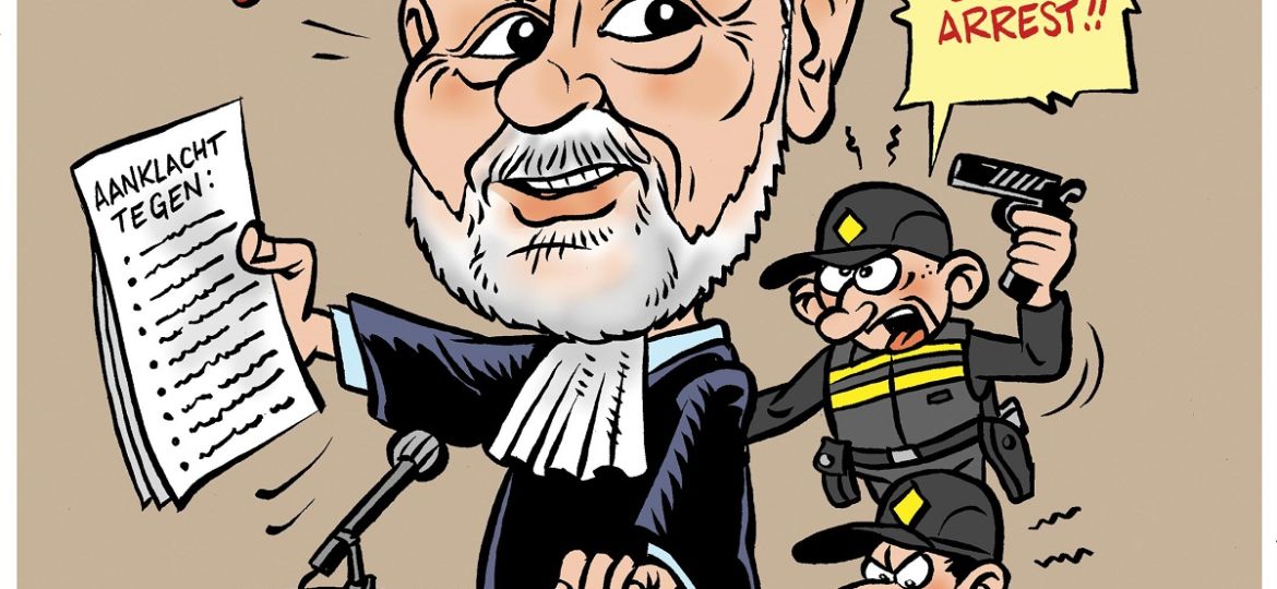 117 Antiterrorisme grijparmen deponeren Arno van Kessel in de gevangenis