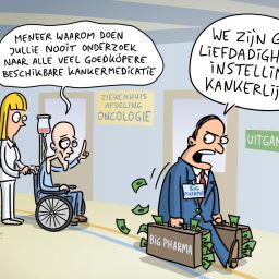 119 Innovaties in genezen van kanker tegengehouden door de macht van farmaceuten