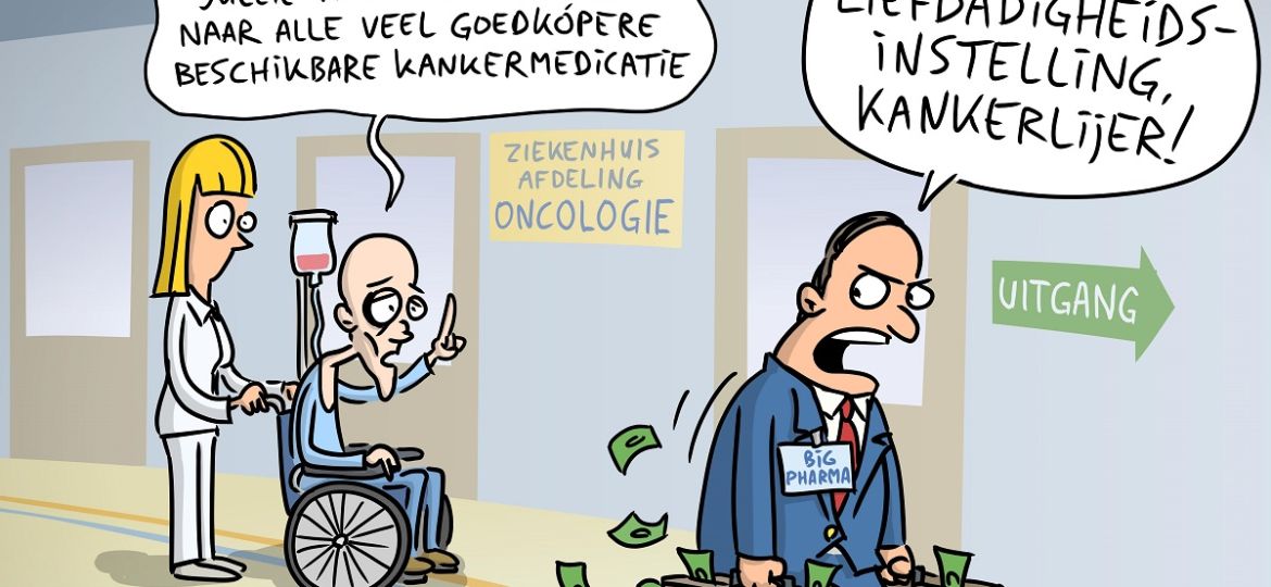 119 Innovaties in genezen van kanker tegengehouden door de macht van farmaceuten
