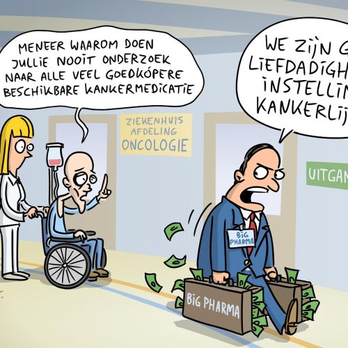 119 Innovaties in genezen van kanker tegengehouden door de macht van farmaceuten