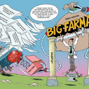 135 Big Farma en genezen staan recht tegenover elkaar