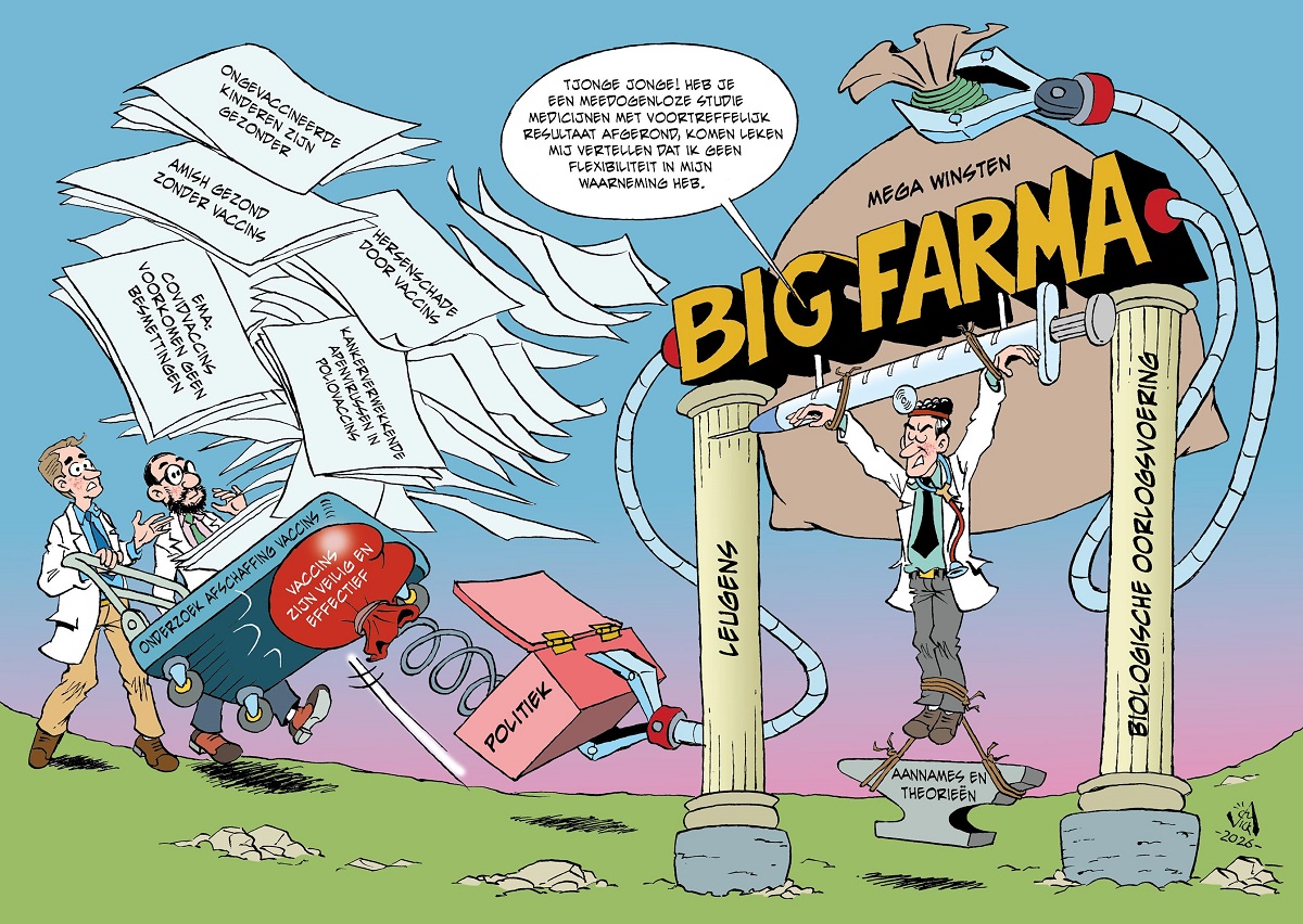 135 Big Farma en genezen staan recht tegenover elkaar