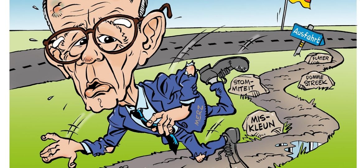 136 Bondskanselier Merz struikelt over miskleun na miskleun